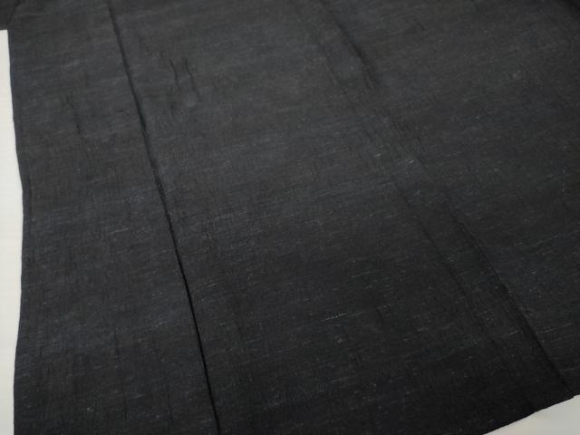 平和屋着物▽男性 紬 単衣 色無地 藍鉄色 AABG7609ck
