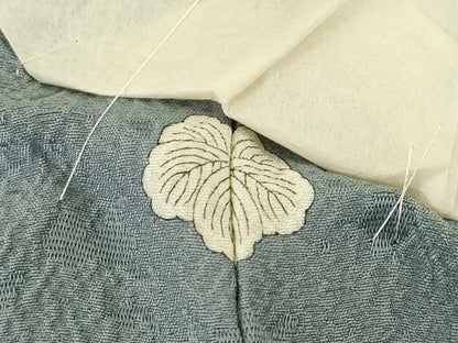平和屋着物▽上質な色無地　単衣　鉛色　正絹　逸品　未使用　AABG7613ck