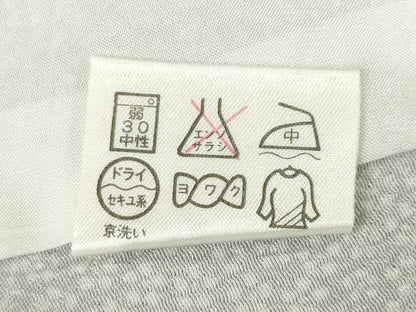 平和屋着物▽小紋 単衣 割り付き文 さんび謹製 洗える着物 AABG7615ck