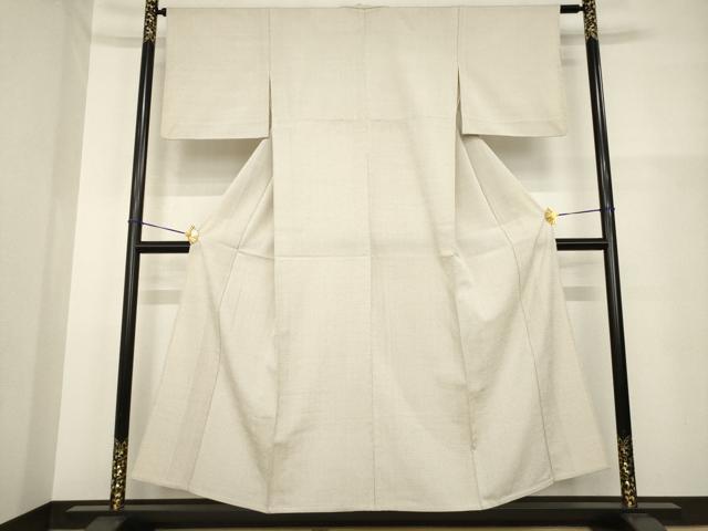 平和屋着物▽本塩沢 単衣 蚊絣 正絹 逸品 AABG7622ck