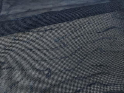 平和屋着物▽羽織 スリーシーズン 春夏秋 塵除け 流水紋紗 青褐色 正絹 逸品 AABG7628ck