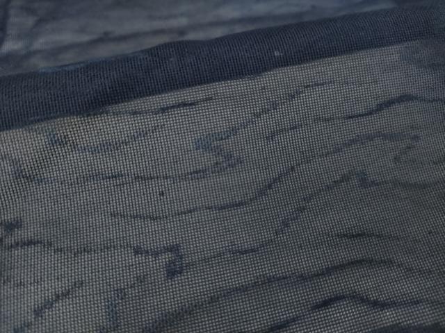 平和屋着物▽羽織 スリーシーズン 春夏秋 塵除け 流水紋紗 青褐色 正絹 逸品 AABG7628ck