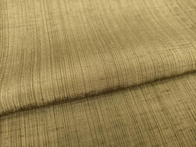 平和屋着物▽男性 紬 単衣 朽葉色 正絹 逸品 AABG7635ck