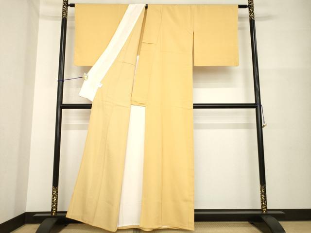 平和屋着物▽お召 単衣 霞文 正絹 逸品 AABG7644ck