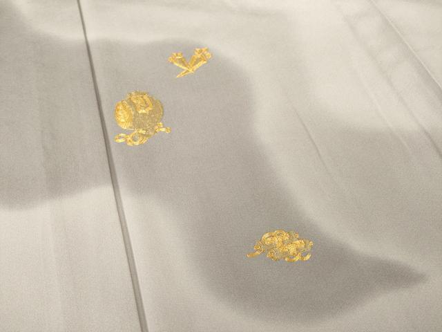 平和屋着物▽訪問着 単衣 駒刺繍 宝尽くし 暈し染め 正絹 逸品 AABG7652ck