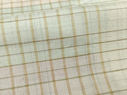 平和屋着物▽上質な紬 単衣 格子 正絹 逸品 AABG7661ck
