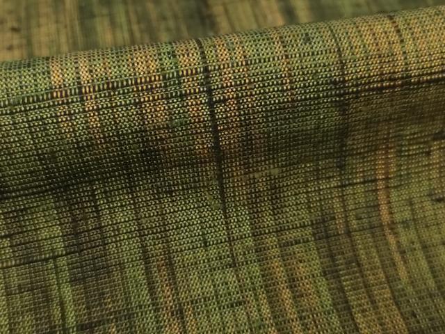 平和屋着物▽上質な紬　単衣　霞文　正絹　逸品　AABG7668ck