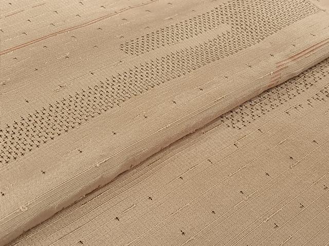 平和屋着物▽上質な紬 単衣 霞文 正絹 逸品 AABG7694jh