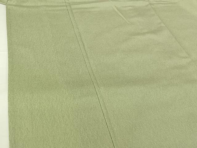 平和屋着物▽お召 単衣 夏虫色 正絹 逸品 AABG7698jh