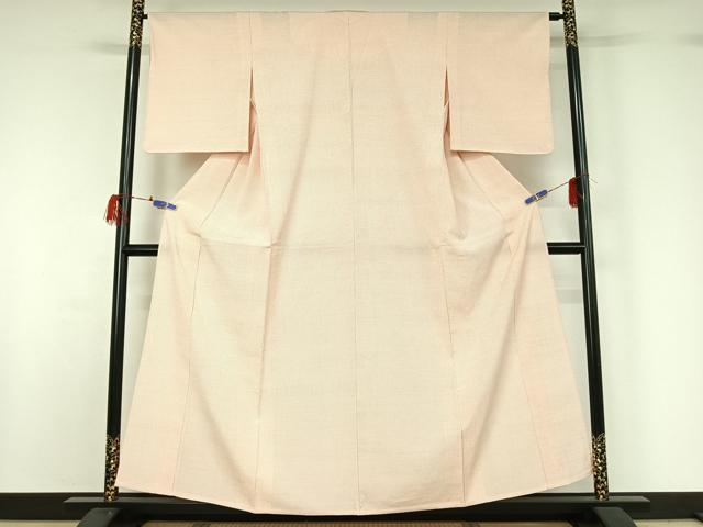 平和屋着物▽本塩沢 単衣 蚊絣 正絹 逸品 AABG7710jh