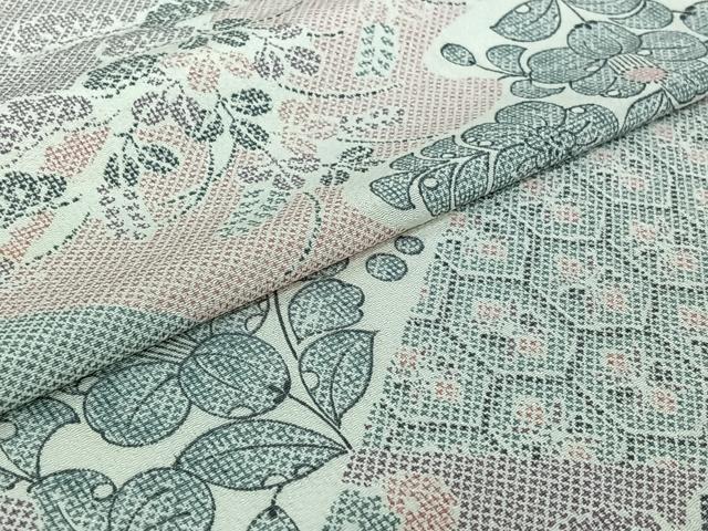 平和屋着物▽小紋 単衣 辻が花 鬼しぼ縮緬 洗える着物 AABG7717jh