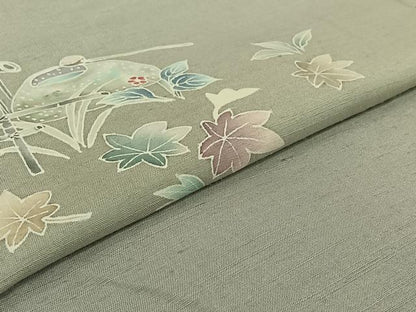 平和屋着物▽訪問着 単衣 作家物 花籬文 正絹 逸品 AABG7730jh