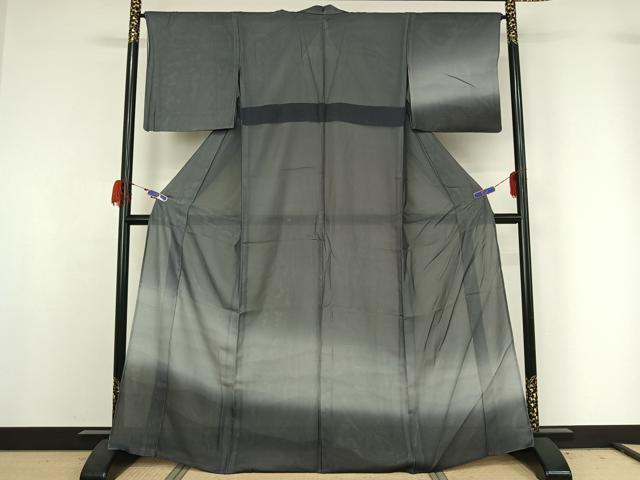 平和屋着物▽訪問着　無双　紗袷　紗×絽　風景文　暈し染め　正絹　逸品　AABG7733jh