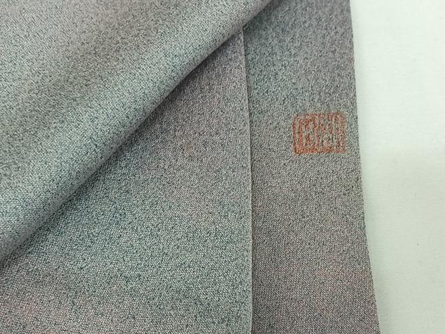 平和屋着物▽上質な小紋 単衣 作家物 霞文 正絹 逸品 AABG7742jh