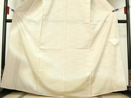 平和屋着物▽本塩沢 やまだ織 訪問着 染色作家 桐村博 単衣 雪の中の布 暈し染め さが美扱い 証紙付き 正絹 逸品 AABG7751jh