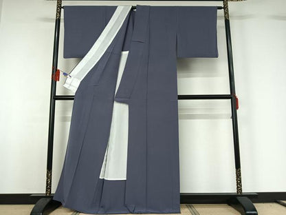 平和屋着物▽上質な色無地 単衣 紅掛花色 正絹 逸品 AABG7754jh