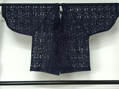 平和屋着物▽道行コート スリーシーズン 春夏秋 塵除け 草花文 AABG7761jh