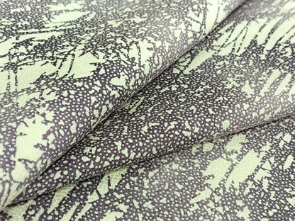 平和屋着物▽上質な小紋 単衣 型染め 草花文 正絹 逸品 AABG7764jh