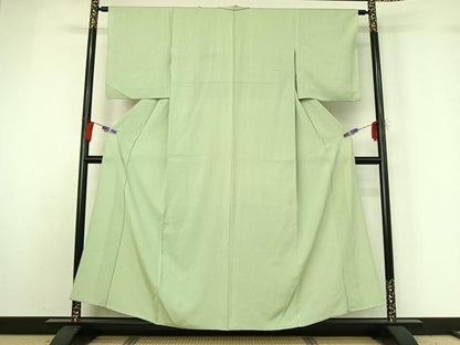 平和屋着物▽上質な小紋 単衣 箔散らし文 正絹 逸品 AABG7791jh