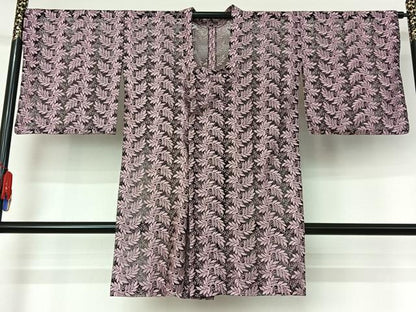 平和屋着物▽道中着　スリーシーズン　春夏秋　塵除け　草花文　AABG7796jh