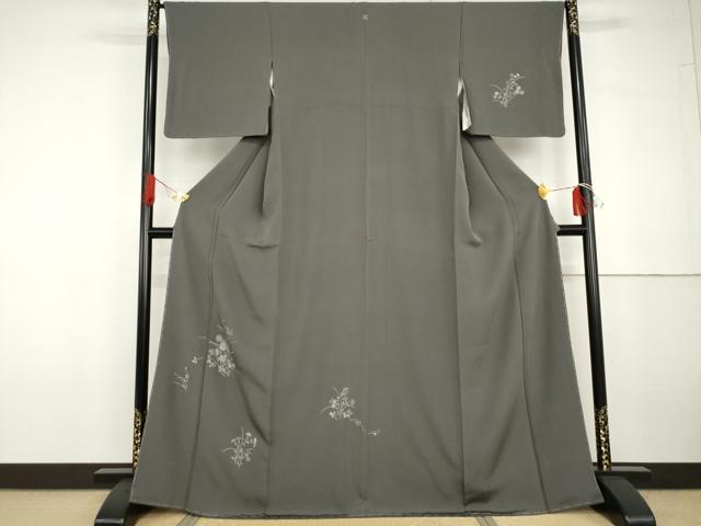 平和屋着物●訪問着　草花文　ゑり善扱い　正絹　逸品　未使用　AABG7804cs