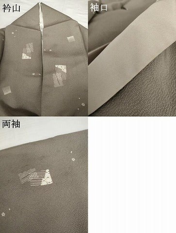 平和屋着物●上質な小紋　源氏香花文　正絹　逸品　AABG7811cs