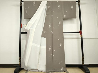 平和屋着物●上質な小紋　源氏香花文　正絹　逸品　AABG7811cs