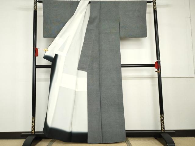 平和屋着物●江戸小紋　内田秀一　角通し　正絹　逸品　AABG7817cs