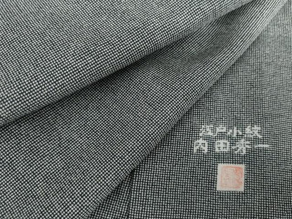 平和屋着物●江戸小紋　内田秀一　角通し　正絹　逸品　AABG7817cs