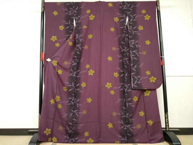 平和屋着物●豪華振袖　舞花枝葉間道　金彩　正絹　逸品　AABG7818cs
