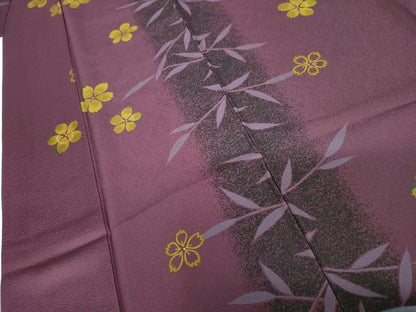平和屋着物●豪華振袖　舞花枝葉間道　金彩　正絹　逸品　AABG7818cs