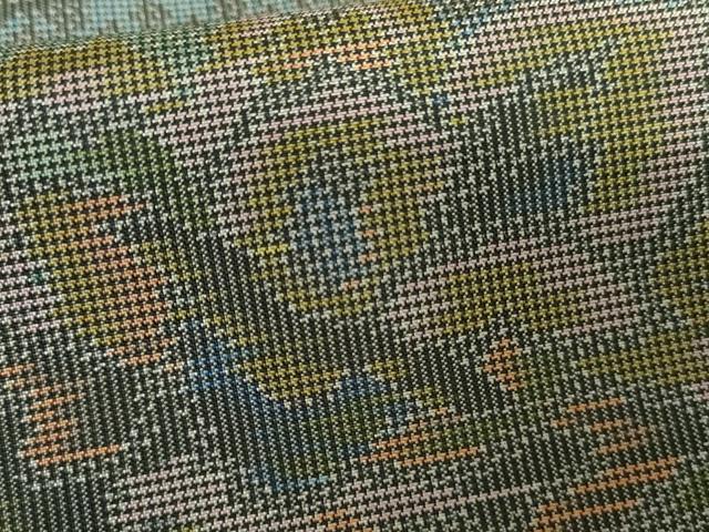 平和屋着物●本場大島紬　一元7マルキ　吉祥草花文　正絹　逸品　未使用　AABG7819cs