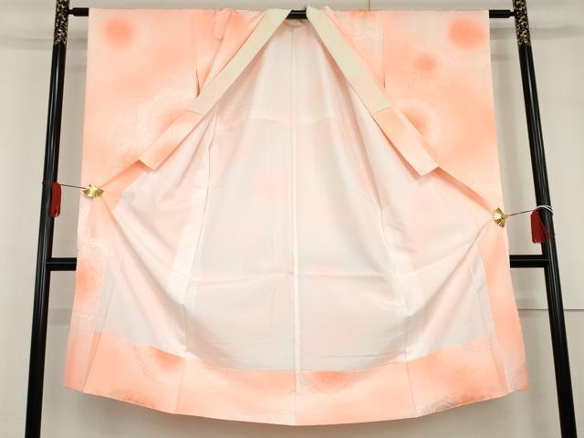 平和屋着物●振袖用長襦袢　袷　舞花地紋　暈し染め　洗える着物　AABG7822cs