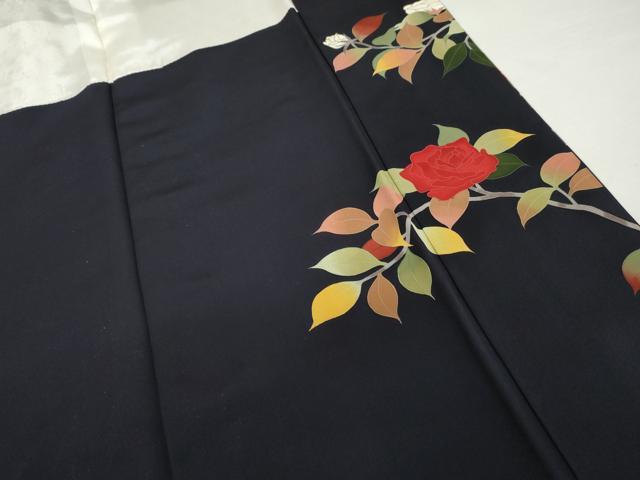 平和屋着物●訪問着　手描き　枝花文　金彩　正絹　逸品　AABG7823cs