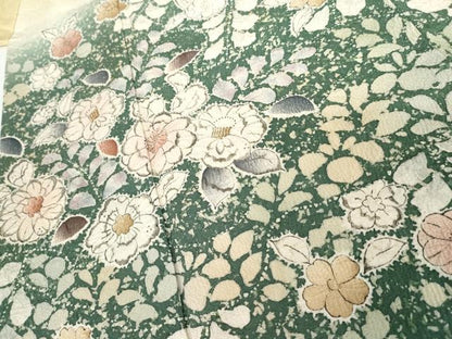 平和屋着物●訪問着　辻が花　絞り　暈し染め　正絹　逸品　AABG7826cs