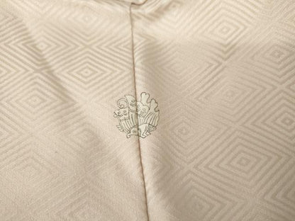 平和屋着物●豪華色留袖　友禅　駒刺繍　渡り橋松竹梅風景文　金彩　正絹　逸品　AABG7841cs