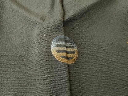 平和屋着物●訪問着　友禅　折り鶴　金彩　正絹　逸品　AABG7843cs