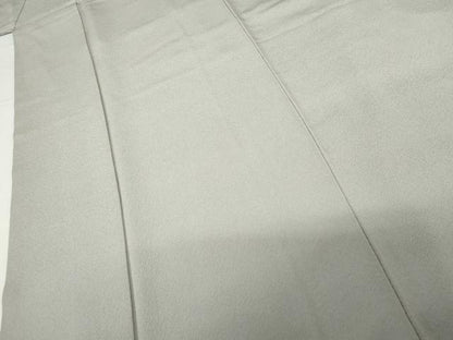 平和屋着物●上質な色無地　暁鼠色　正絹　逸品　AABG7845cs