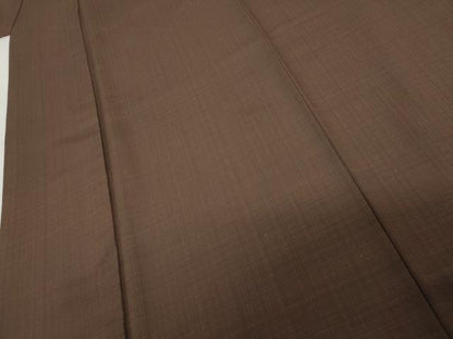平和屋着物●上質な小紋　格子　正絹　逸品　AABG7846cs