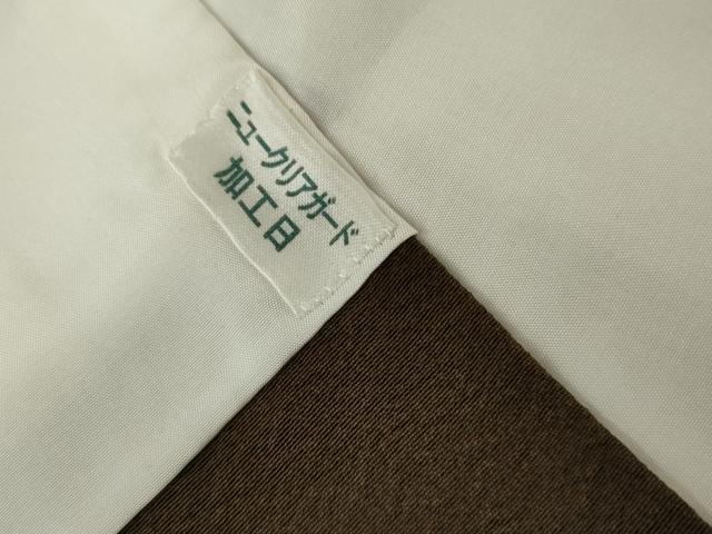 平和屋着物●上質な小紋　格子　正絹　逸品　AABG7846cs