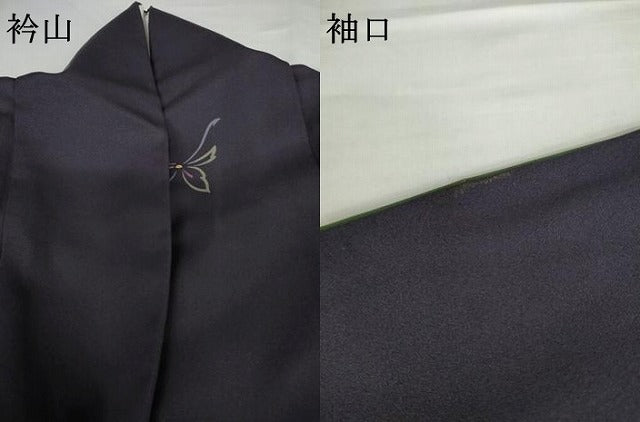 平和屋着物●上質な小紋　舞蝶文　金彩　正絹　逸品　AABG7850cs