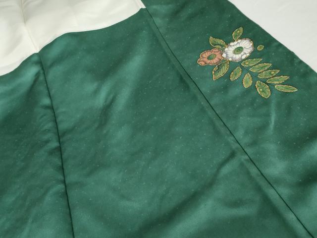 平和屋着物●豪華振袖　辻が花　暈し染め　金彩　銀通し地　ロング丈　正絹　逸品　AABG7851cs