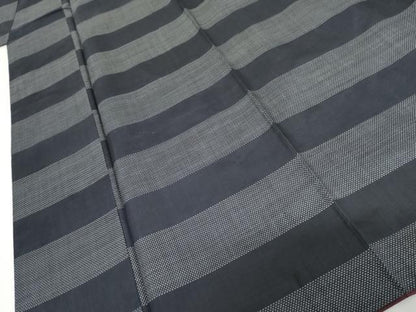 平和屋着物●本場大島紬　一元絣　横段文　正絹　逸品　AABG7862cs