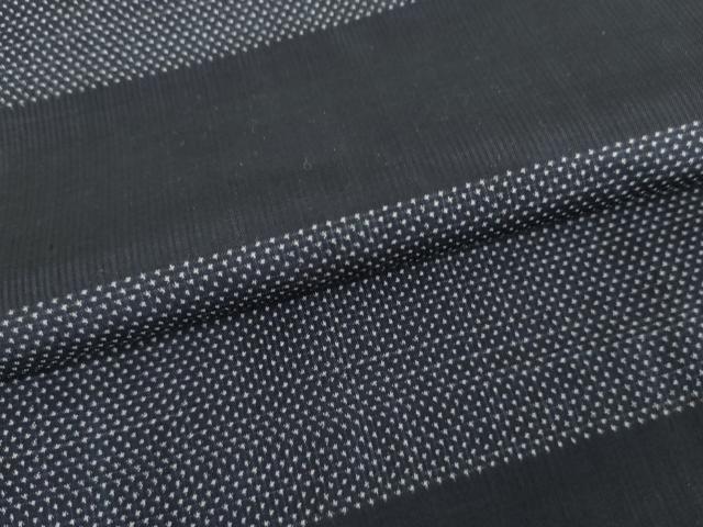 平和屋着物●本場大島紬　一元絣　横段文　正絹　逸品　AABG7862cs
