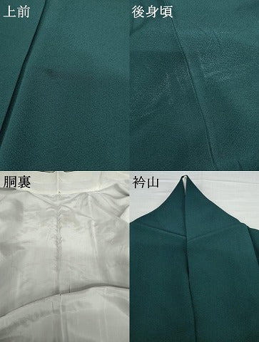 平和屋着物●上質な色無地　鉄色　正絹　逸品　AABG7864cs