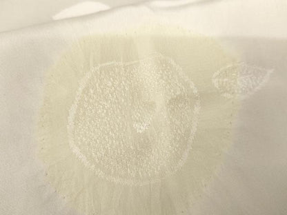 平和屋着物●長襦袢　無双仕立て　絞り　光琳椿　正絹　逸品　AABG7870cs