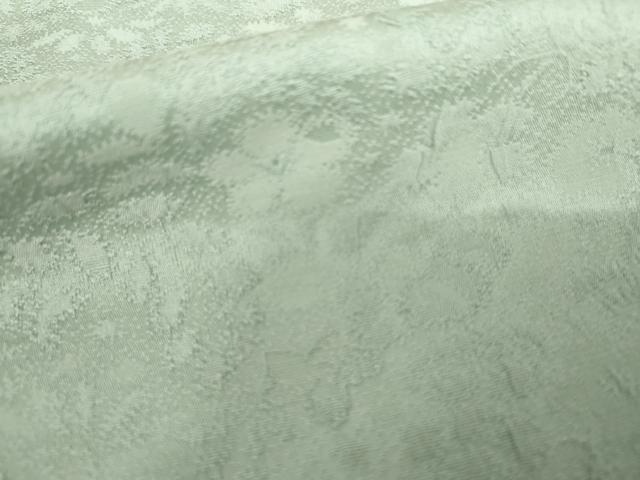 平和屋着物●上質な色無地　辻が花地紋　青磁鼠色　正絹　逸品　AABG7880cs
