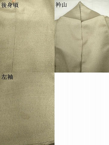 平和屋着物●やまだ織　本塩沢　正絹　逸品　AABG7903cs