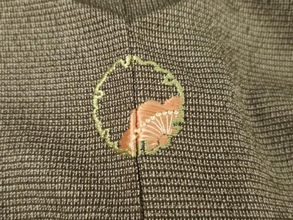 平和屋着物●やまだ織　本塩沢　正絹　逸品　AABG7904cs