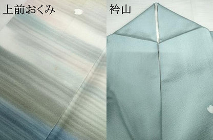 平和屋着物●一真工房　加藤一真　風彩染　訪問着　舞花文　暈し染め　正絹　逸品　AABG7905cs